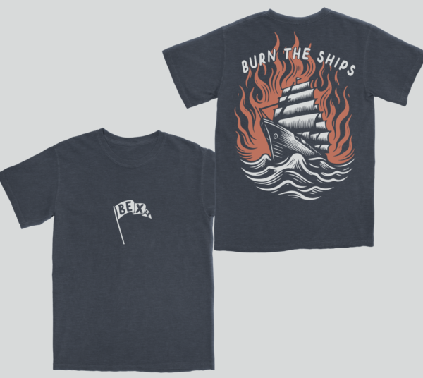 Vintage Burn The Ships Tee & Long Sleeve - Image 2